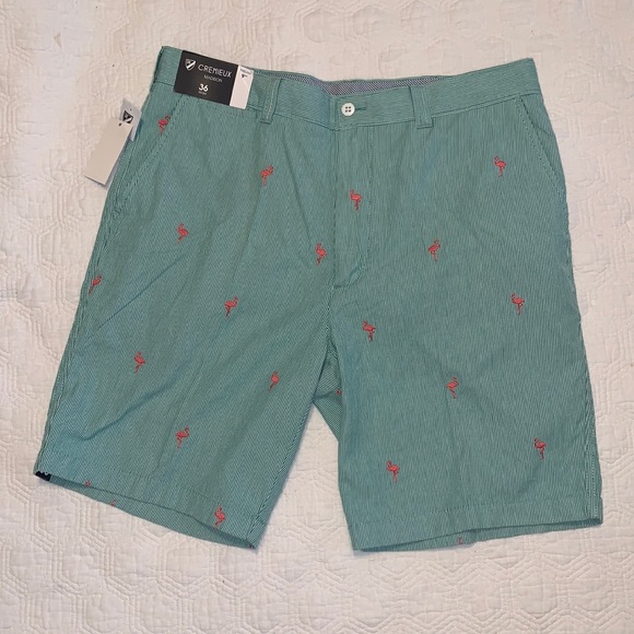 Daniel Cremieux Other - Cremieux Green Flamingo Shorts NWT